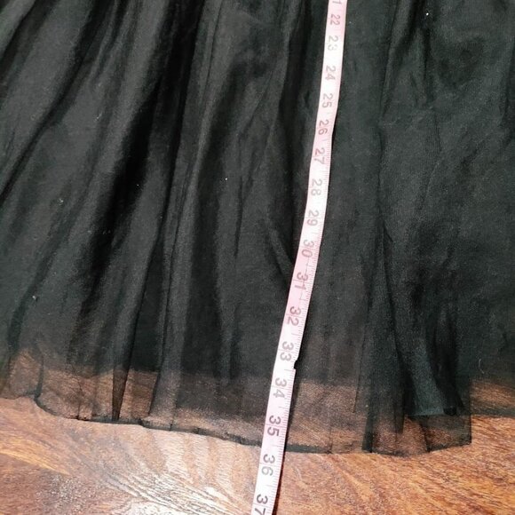 Bare.Z Black Whimsygoth Sheer Rocker Witchy Tulle Black Embelished Dress M, NWT - Picture 12 of 13